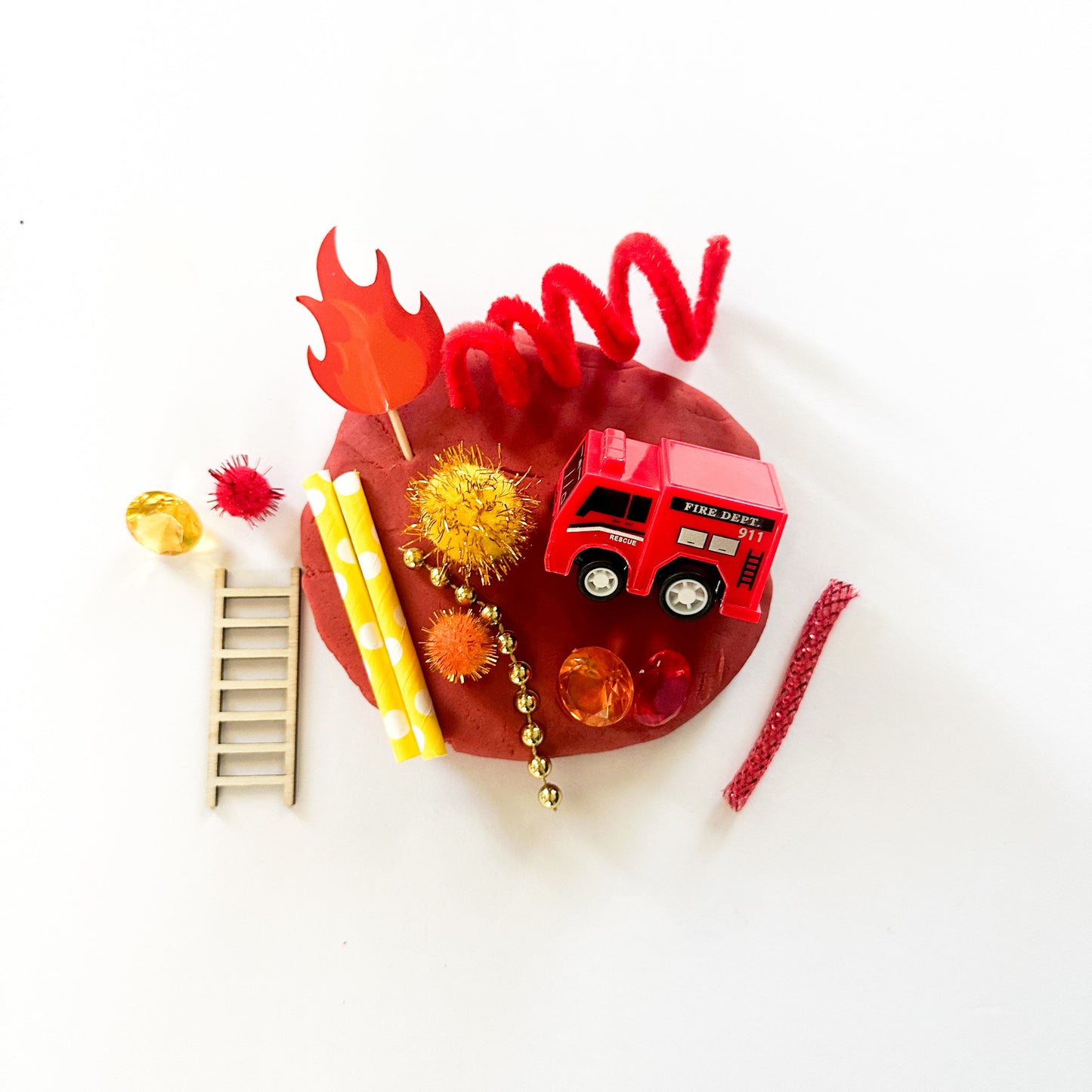 Fire Truck Doughie Jar