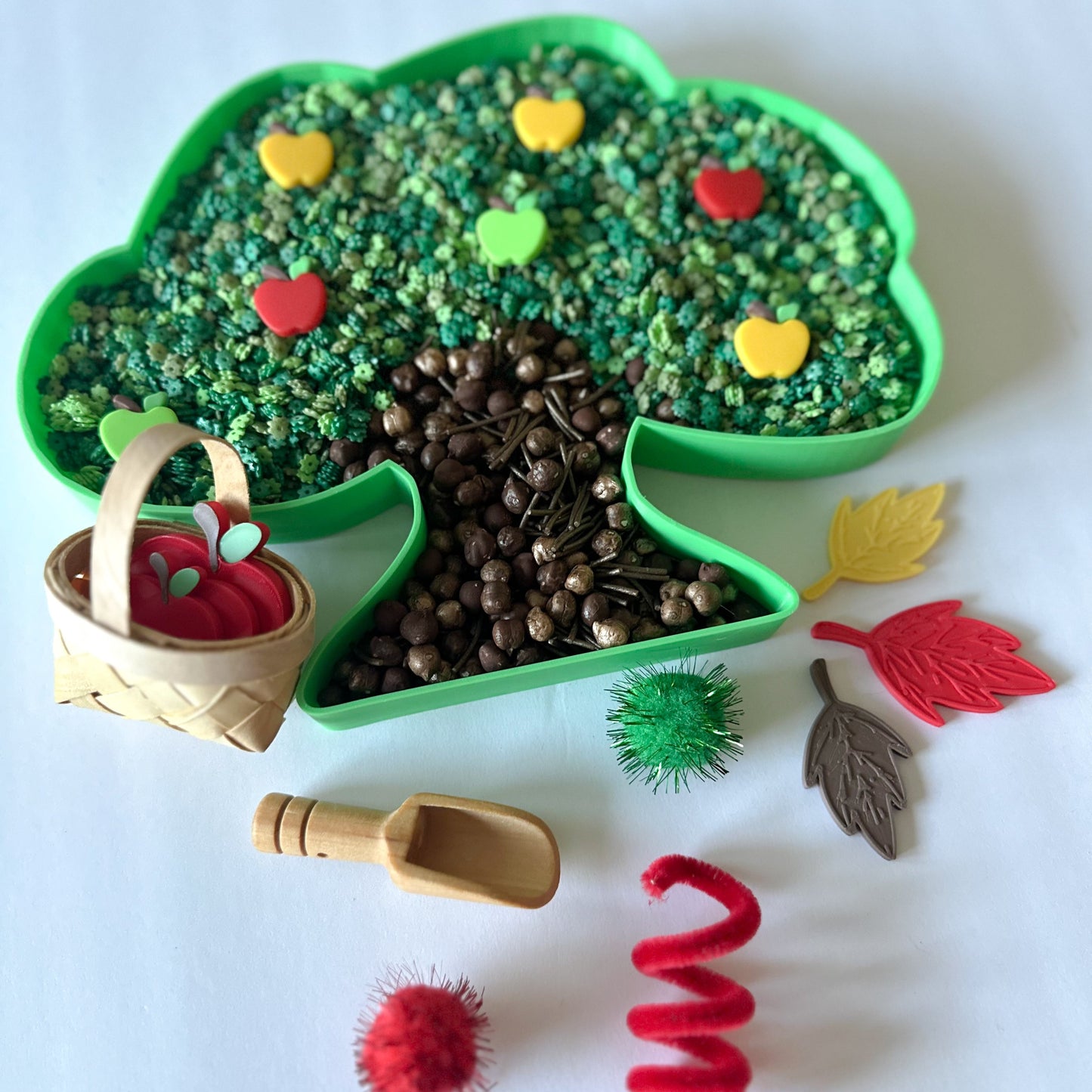 Apple Tree Sensory Tray