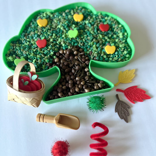 Apple Tree Sensory Tray